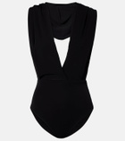 Balmain Hooded jersey bodysuit