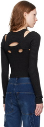 WYNN HAMLYN Black Derry Long Sleeve T-Shirt