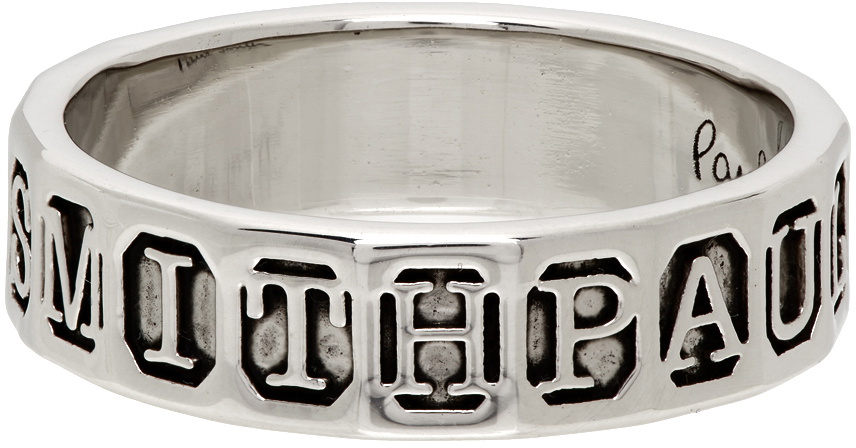 （10年代）-Paul Smith- solid silver ring Paul Smith Silver Stamp Ring Paul Smith
