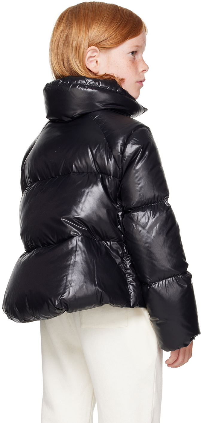 Moncler Enfant Kids Black Breteuil Short Down Jacket Moncler Enfant
