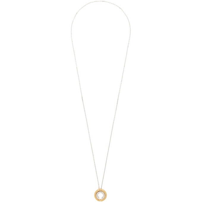 Photo: Alan Crocetti SSENSE Exclusive Silver and Gold Mixed Loophole Necklace