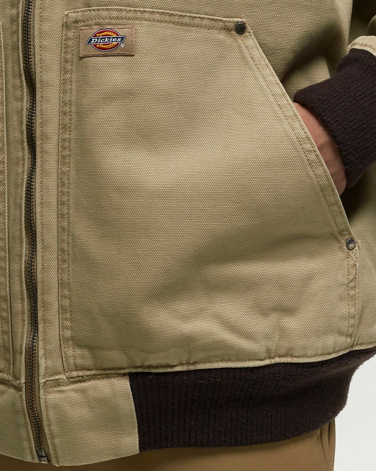 Dickies Hooded Dc Jacket Beige Bomber Jackets Dickies Construct