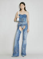 Guess USA Buckle Denim Bustier