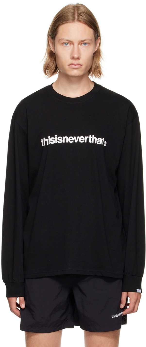 thisisneverthat Black Cotton Long Sleeve T-Shirt thisisneverthat