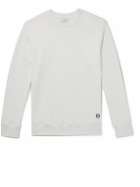 Kingsman - Logo-Embroidered Cotton and Cashmere-Blend Jersey Sweatshirt - Neutrals