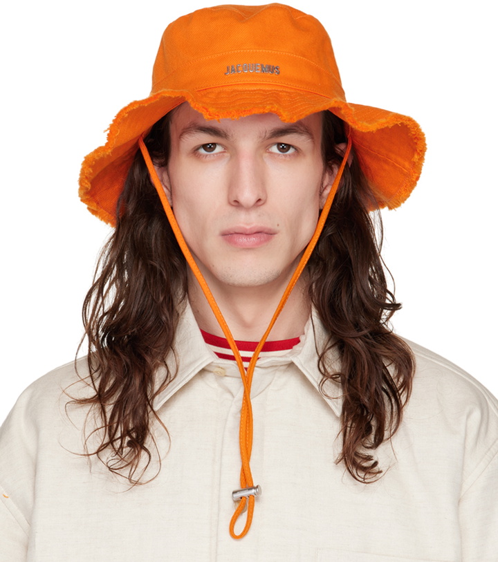 Photo: Jacquemus Orange 'Le Bob Artichaut' Bucket Hat