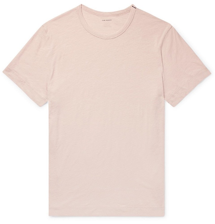Photo: Club Monaco - Slub Cotton-Jersey T-Shirt - Pink
