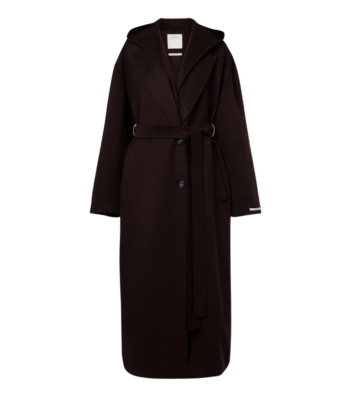 Photo: Sportmax Belted virgin wool coat