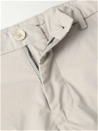 Incotex - Slim-Fit Stretch-Cotton Poplin Bermuda Shorts - Gray