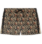 Dolce & Gabbana - Short-Length Printed Swim Shorts - Brown