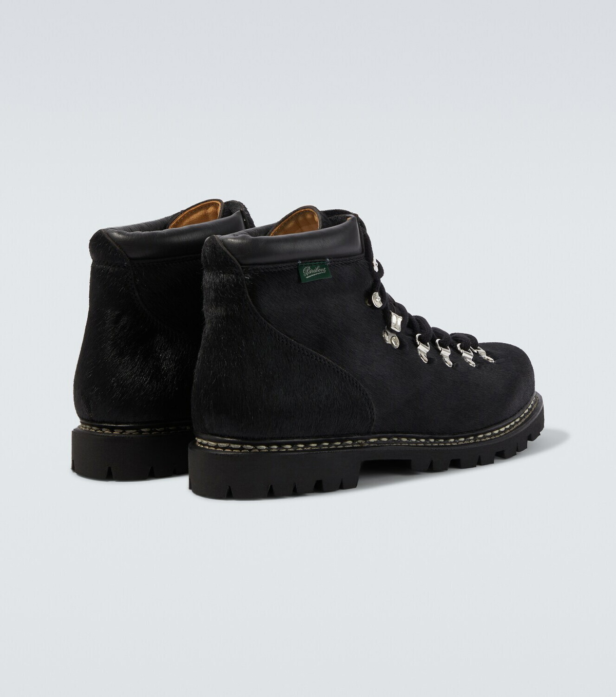 Junya Watanabe Paraboot calf hair lace-up boots