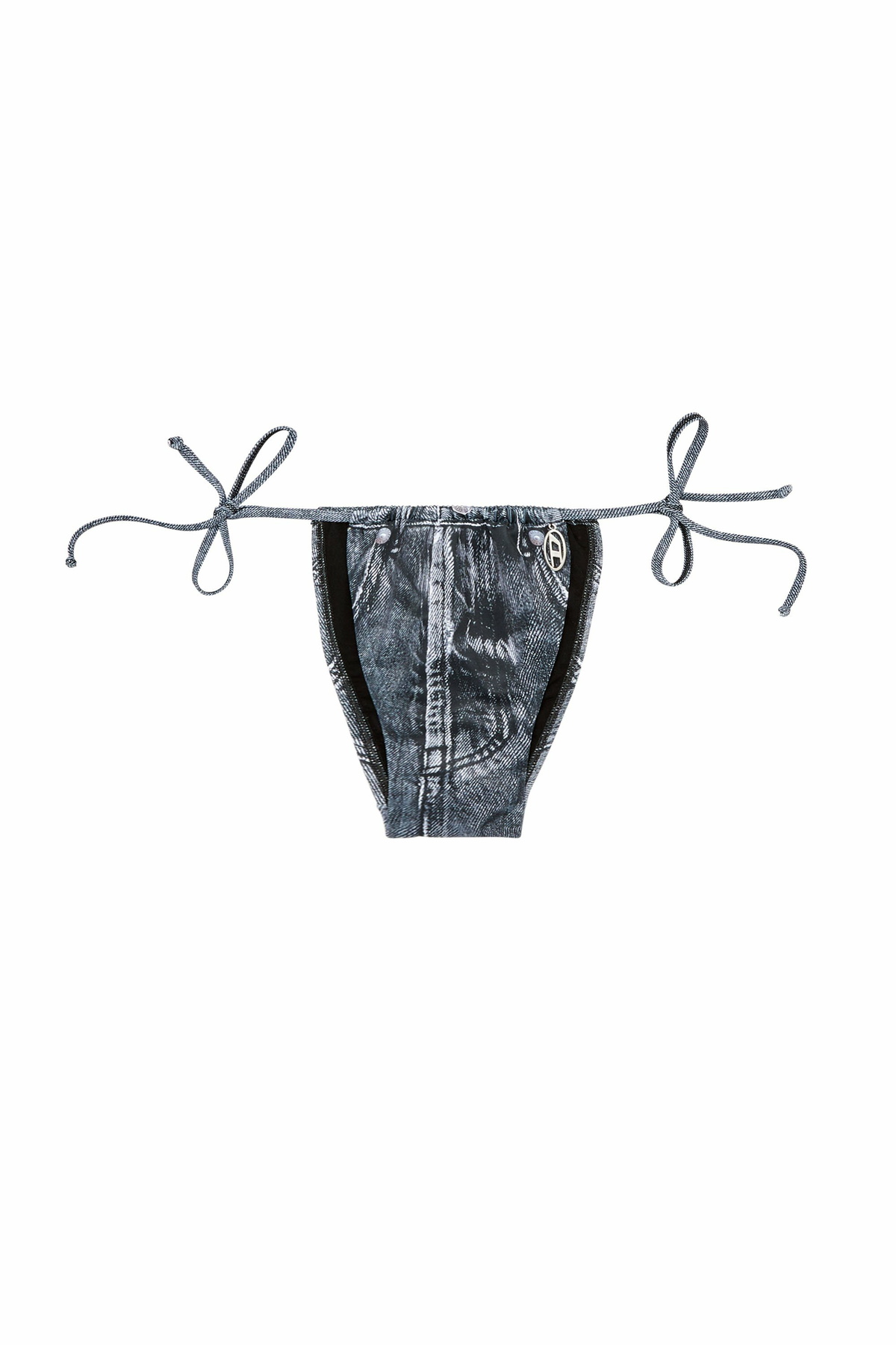 Diesel Bikini bottoms with jean trompe l'oeil - Panties Womens in Blue