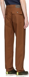 Naked & Famous Denim Brown Work Trousers