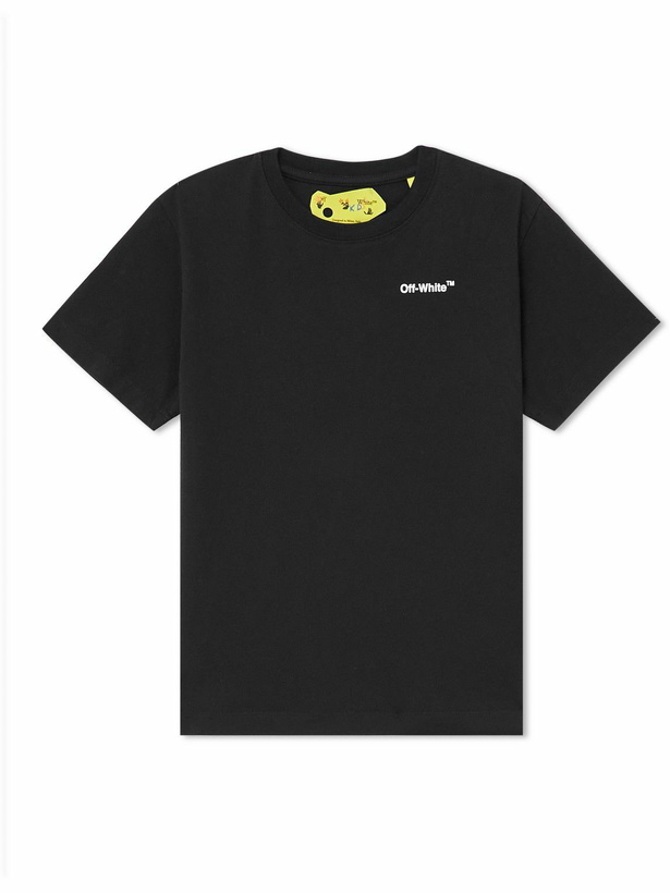 Photo: Off-White - Monster Arrow Logo-Print Cotton-Jersey T-Shirt - Black