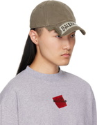 Balenciaga Khaki Masking Tape Cap