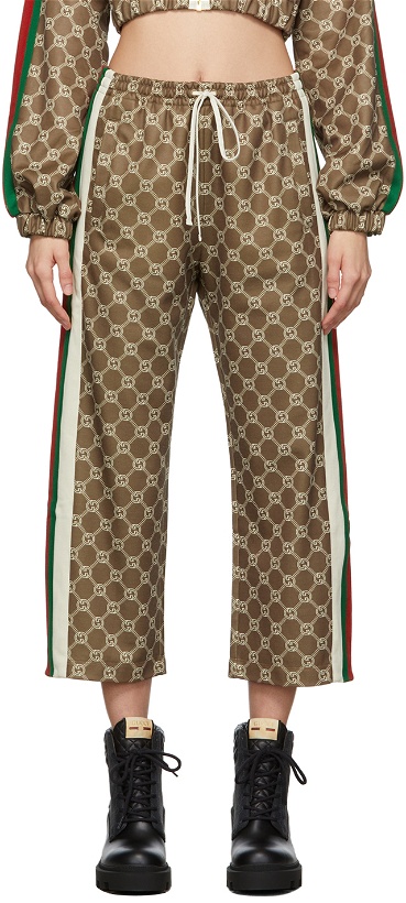 Photo: Gucci Khaki Interlocking G Lounge Pants