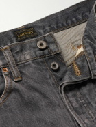 KAPITAL - Slim-Fit Crochet-Trimmed Jeans - Blue