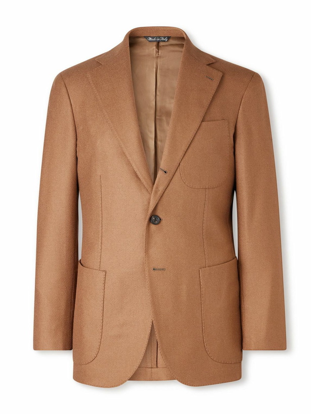 Photo: J. Mueser - Wool and Cashmere-Blend Blazer - Brown
