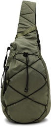C.P. Company Green Nylon B Crossbody Bag