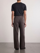 Amomento - Garment Dyed Wide-Leg Jeans - Brown