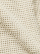 Nicholas Daley - Waffle-Knit Cotton-Jersey Rollneck Sweater - Neutrals