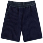 Jil Sander Quilted Shorts in Blue