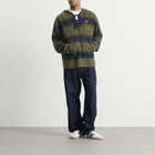 Adidas Men's Clot Baja Hoodie By Edison Chen in Trace Khaki/Tech Indigo