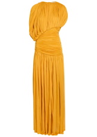 Tove Gai Draped Stretch-jersey Maxi Dress Yellow