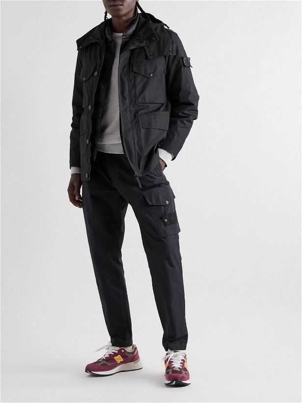 Photo: Stone Island - Ghost Cotton-Ventile® Hooded Down Parka - Black