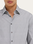 Ferragamo Mens Micro-patterned shirt in White