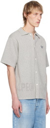 AAPE by A Bathing Ape Gray Button Shirt