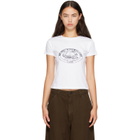 A.P.C. White Vintage-Effect Camping Logo T-shirt