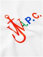 A.P.C. - JW Anderson Anchor Logo-Print Cotton-Jersey T-Shirt - White