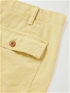 Outerknown - Seventyseven Straight-Leg Organic Cotton-Corduroy Shorts - Yellow