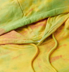 adidas Originals - Logo-Print Tie-Dyed Cotton-Jersey Hoodie - Yellow