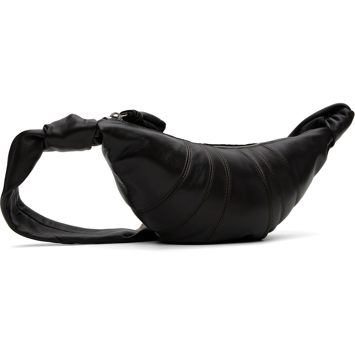 LEMAIRE Brown Small Croissant Leather Bag