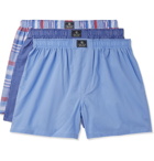 Polo Ralph Lauren - Three-Pack Cotton-Poplin Boxer Shorts - Multi