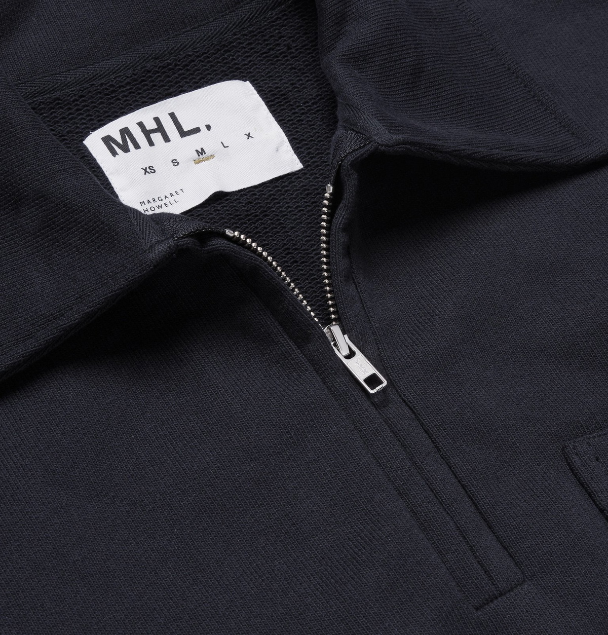 Margaret Howell - MHL Loopback Organic Cotton-Jersey Half-Zip