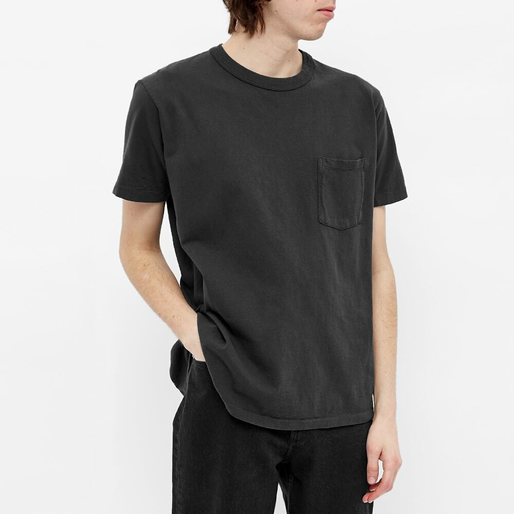 Velva Sheen Men's Pigment Dyed Pocket T-Shirt in Black Velva Sheen