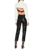 Tibi - Cable Bareback wool-blend sweater