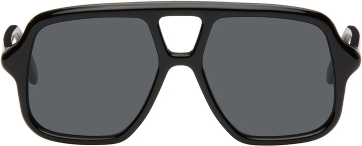 Photo: LOEWE Black Aviator Slim Sunglasses