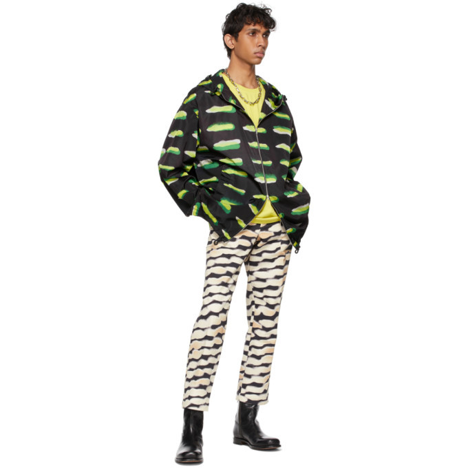 Dries Van Noten Off-White and Black Len Lye Edition Graphic