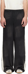 424 Black Striped Sweatpants
