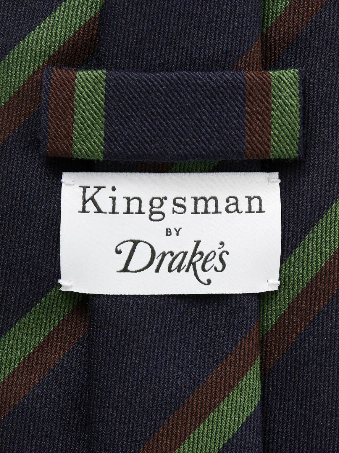 Kingsman - Drake's 7.5cm Striped Silk-Jacquard Tie