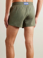 Vilebrequin - Man Slim-Fit Short-Length Recycled Swim Shorts - Green