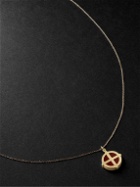 Luis Morais - 14-Karat Gold Carnelian Pendant Necklace