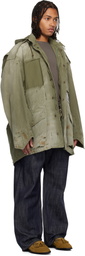 Maison MIHARA YASUHIRO Khaki Distressed Field Coat