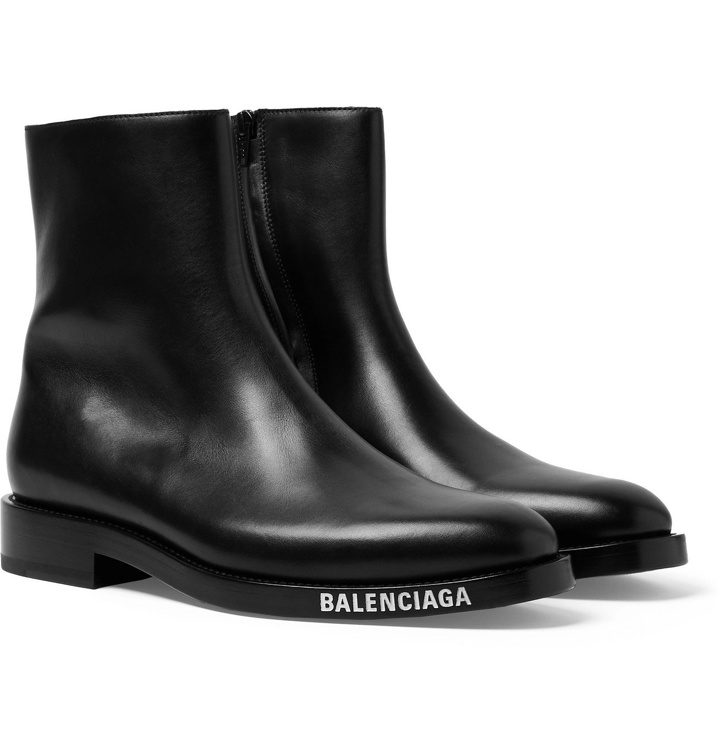 Photo: Balenciaga - Leather Boots - Black