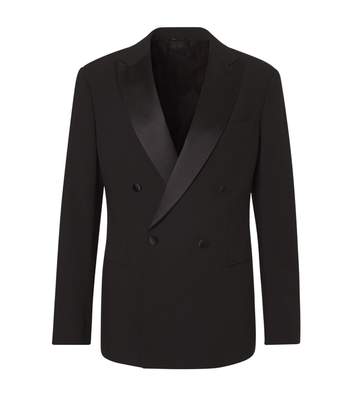 Photo: Giorgio Armani Virgin wool tuxedo blazer