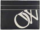 Off-White Black 'OW' Print Card Holder